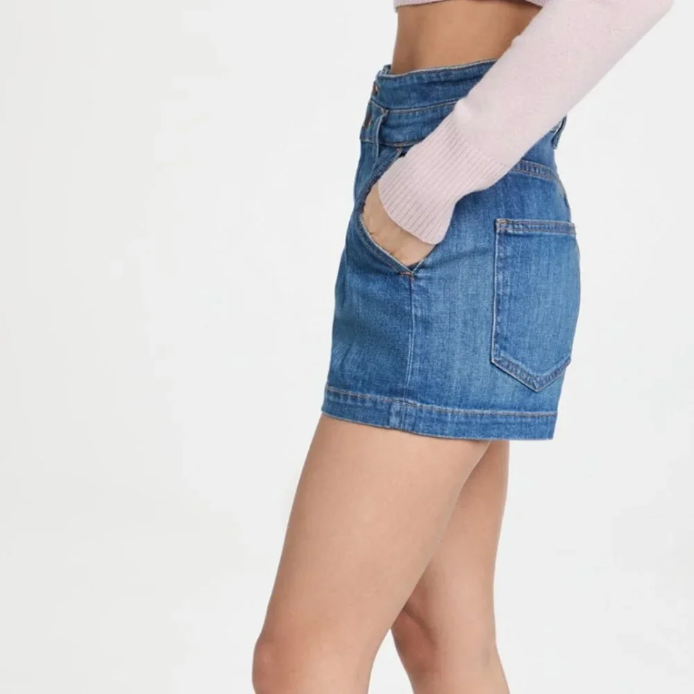 Veronica Beard Indigo Denim Shorts - Picture 3 of 13